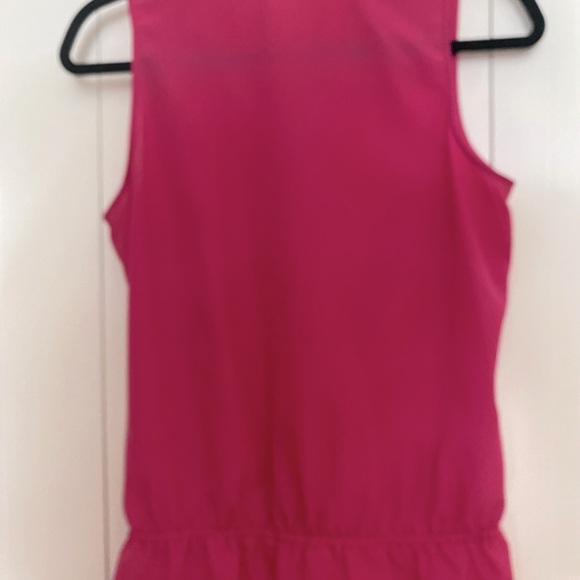 Michael Kors peplum wrap sleeveless top medium - Picture 8 of 9